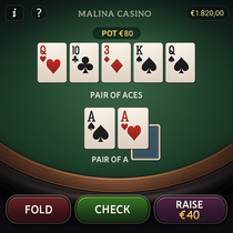 Malina Casino - Poker - Online Tischspiel